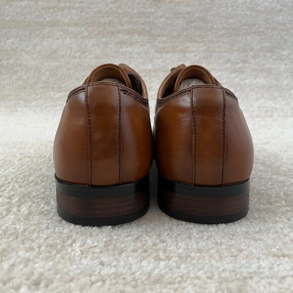 Santino Luciano Brown Memory Foam Dress Shoes 11 - Picture 4 of 8